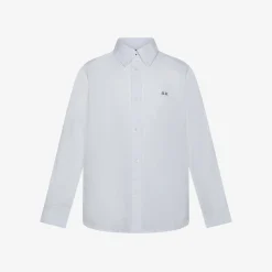 New Camicia in lino e cotone bianca Bambino Camicie