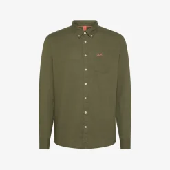 Sale Camicia in lino e cotone bianco Uomo Camicie|Beachwear Uomo