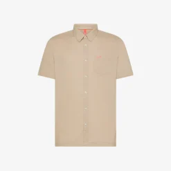 New Camicia in lino e cotone sabbia Uomo Camicie|Beachwear Uomo