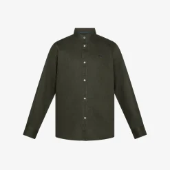 Clearance Camicia in lino e cotone verde scuro Bambino Camicie