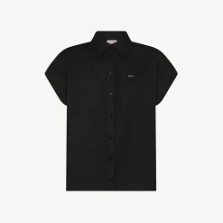 Fashion Camicia in lino nero Donna Camicie