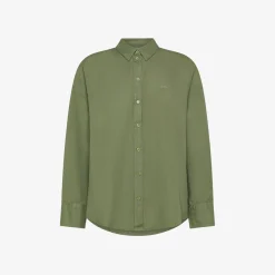 Hot Camicia in lino verde salvia Donna Camicie