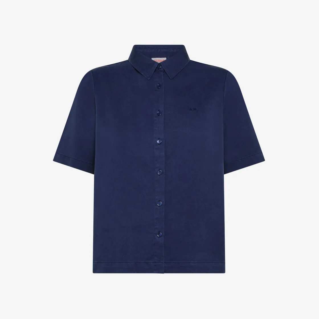 New Camicia in tessuto fluido blu navy Donna Camicie