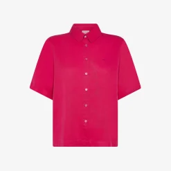 Clearance Camicia in tessuto fluido fucsia Donna Camicie