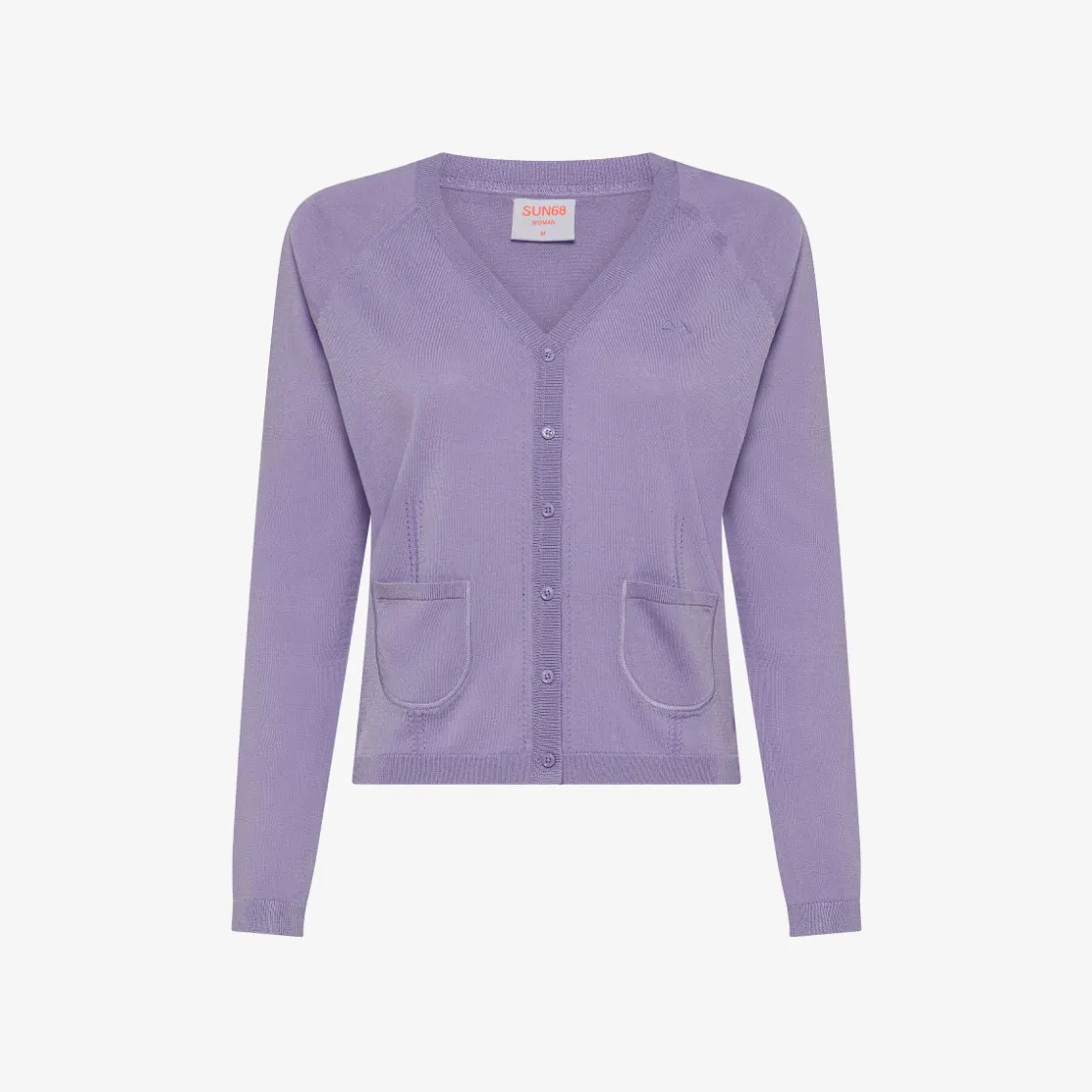 Clearance Cardigan ciclamino in maglia con bottoni Donna Maglie