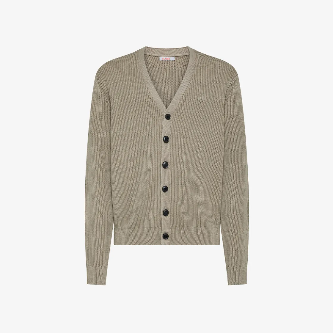 Hot Cardigan in cotone a coste stone Uomo Maglie