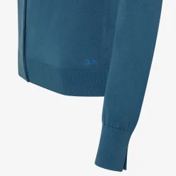 Online Cardigan in cotone avio scuro Donna Maglie