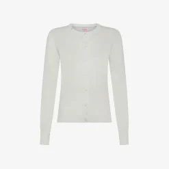 Best Cardigan in cotone bianco panna Donna Maglie