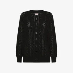 New Cardigan in cotone nero Donna Maglie