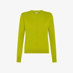 Best Cardigan in cotone verde oliva Donna Maglie