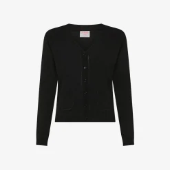 Best Cardigan nero in maglia con bottoni Donna Maglie