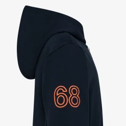 Hot Felpa blu navy con cappuccio e zip Bambino Felpe