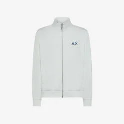 Best Felpa con zip in cotone bianco panna Uomo Felpe