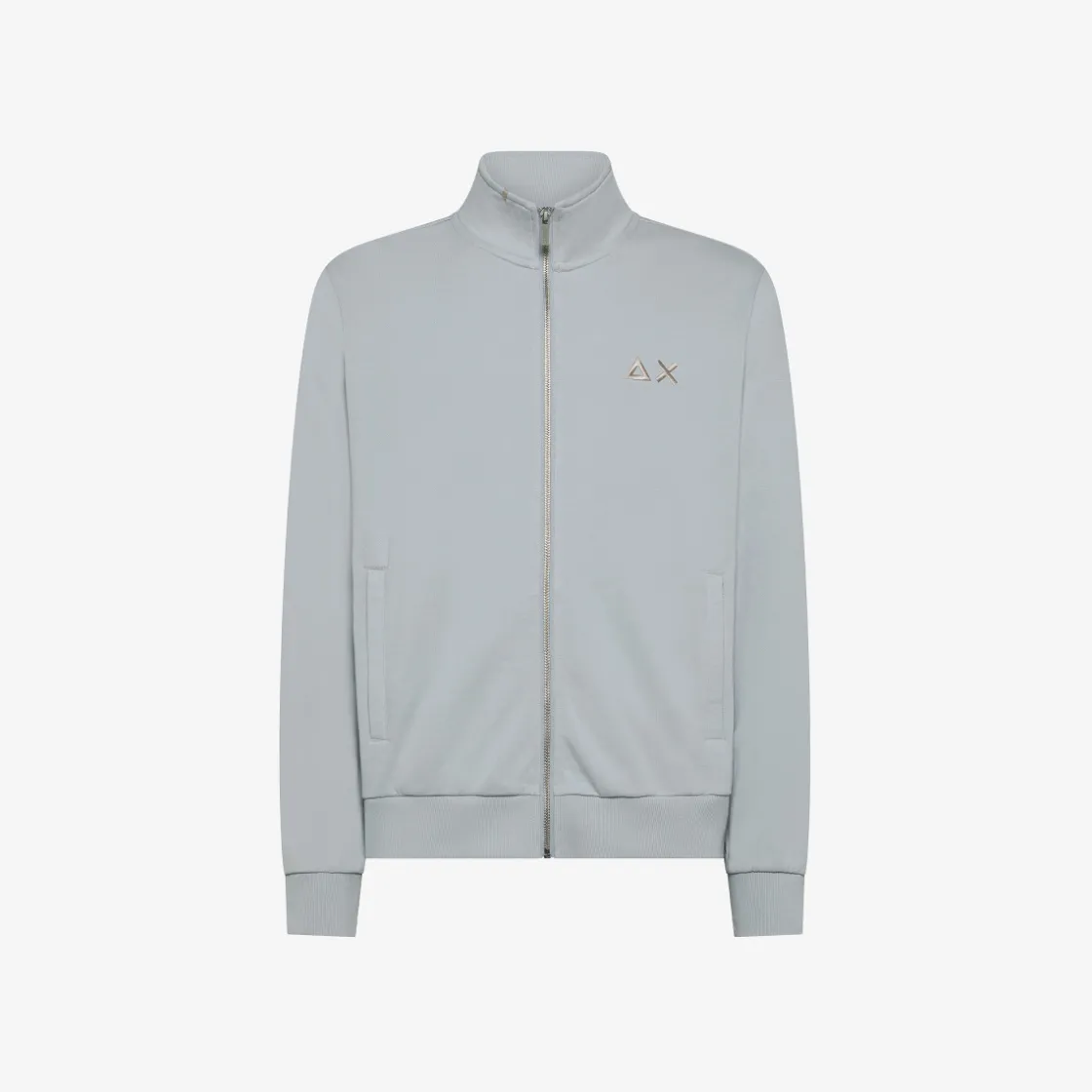 Best Felpa con zip in cotone grigio chiaro Uomo Felpe