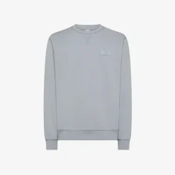 New Felpa grigia chiara in cotone vintage Uomo Felpe