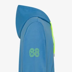 Online Felpa hoodie avio con logo fluo Uomo Felpe