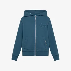 Hot Felpa hoodie avio scuro in cotone vintage Bambino Felpe