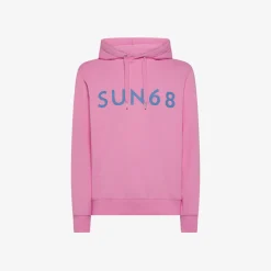 Outlet Felpa hoodie geranio con maxi logo Uomo Felpe