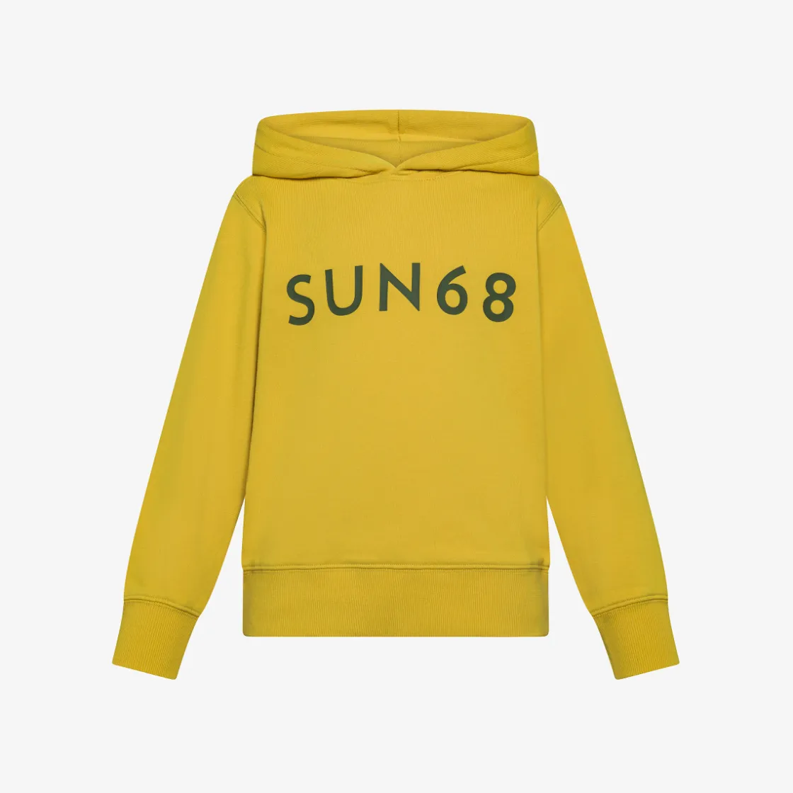 Online Felpa hoodie gialla con maxi logo Bambino Felpe