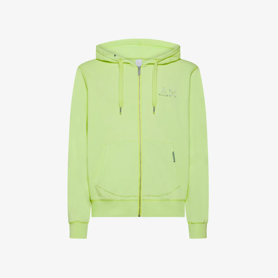 Sale Felpa hoodie gialla limone in cotone vintage Uomo Felpe