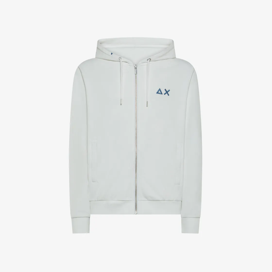 Outlet Felpa hoodie in cotone bianco panna Uomo Felpe