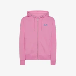 New Felpa hoodie in cotone geranio Uomo Felpe
