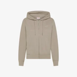 Discount Felpa hoodie in cotone stone con logo in strass Donna Felpe