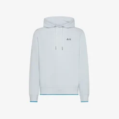 Clearance Felpa hoodie in piquet bianco Uomo Felpe