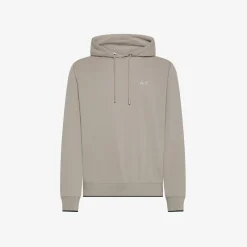 Fashion Felpa hoodie in piquet stone Uomo Felpe