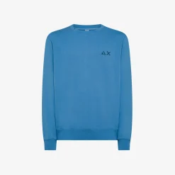 New Felpa in cotone avio Uomo Felpe
