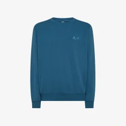Discount Felpa in cotone avio scuro Uomo Felpe