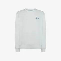 Hot Felpa in cotone bianco panna Uomo Felpe