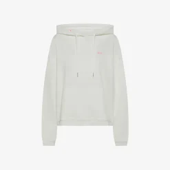 Best Felpa in cotone bianco panna con cappuccio Donna Felpe|Beachwear Donna