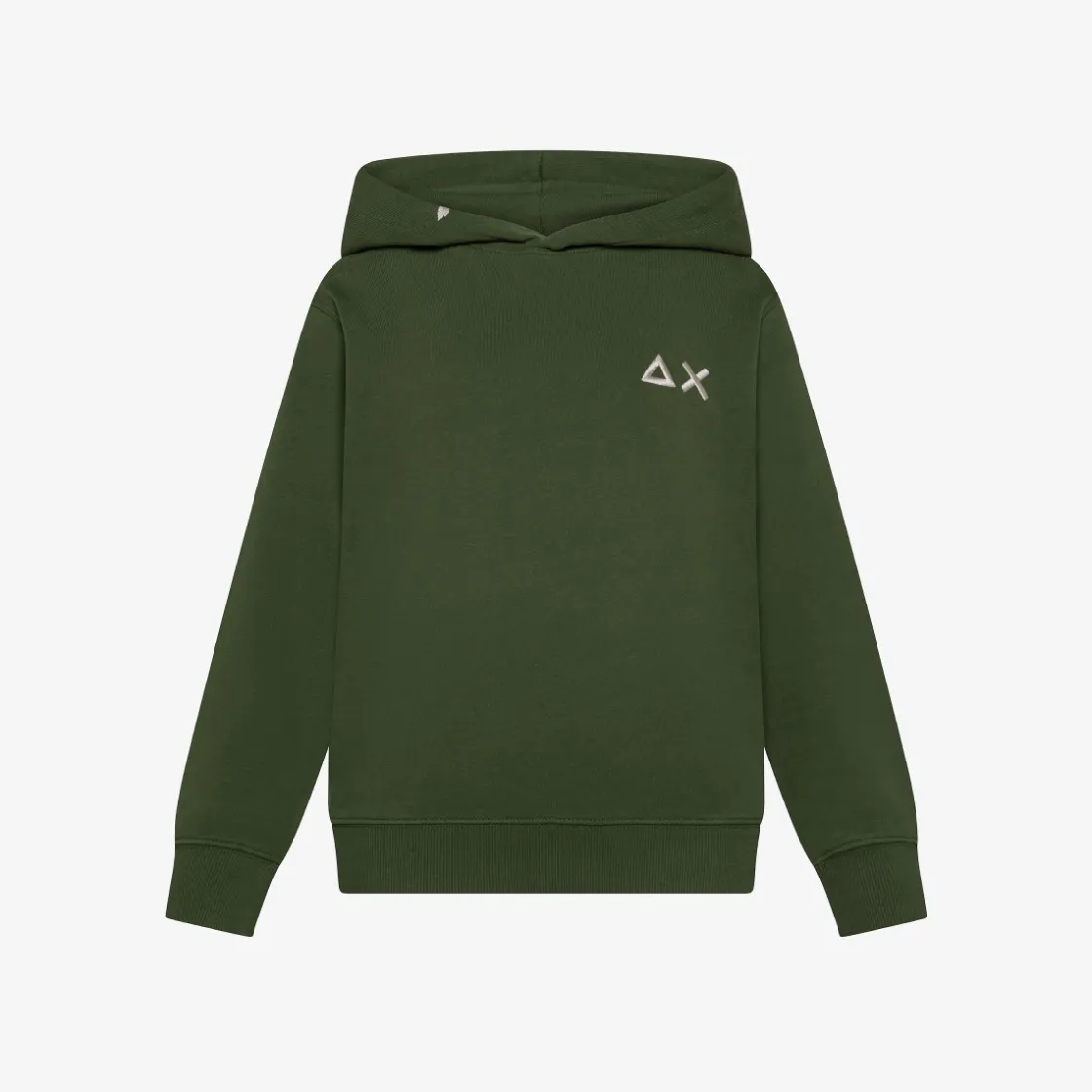 Sale Felpa verde scuro con logo ricamato Bambino Felpe