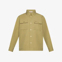 Clearance Giacca overshirt in cotone beige Bambino Camicie