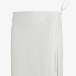 Discount Gonna in lino bianco Donna Gonne|Beachwear Donna