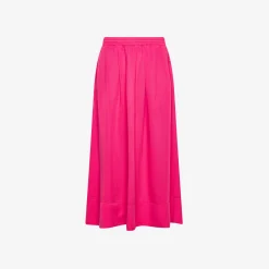 Online Gonna in tessuto fluido fucsia Donna Gonne|Pantaloni