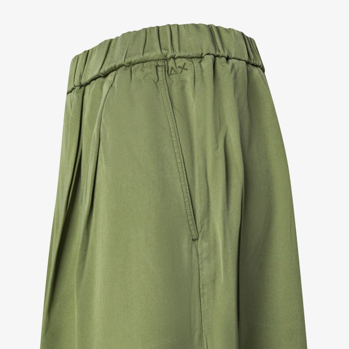 Best Gonna in tessuto fluido verde salvia Donna Gonne|Pantaloni