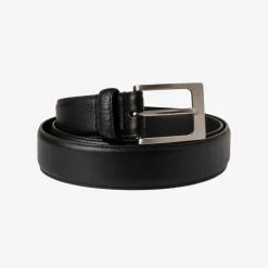 New LEATHER BELT NERO Uomo Cinture