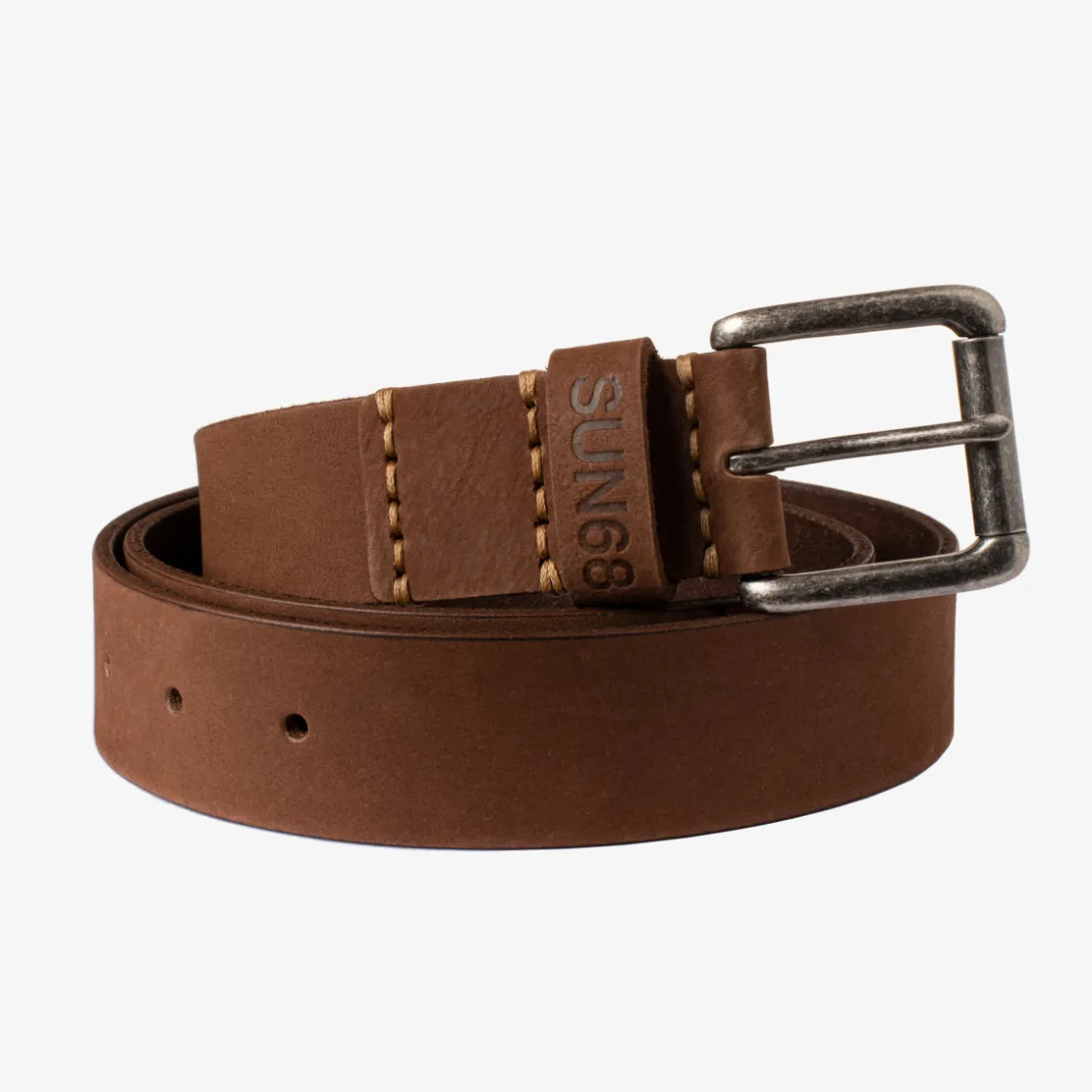 Discount LEATHER BELT TESTA DI MORO Uomo Cinture