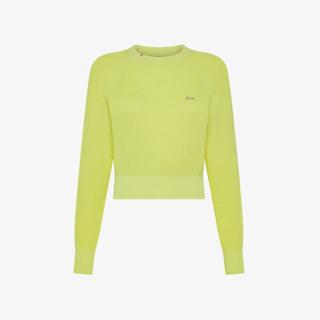 Fashion Maglia in cotone a coste giallo limone Donna Maglie
