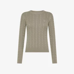 Hot Maglia in cotone a trecce stone Donna Maglie