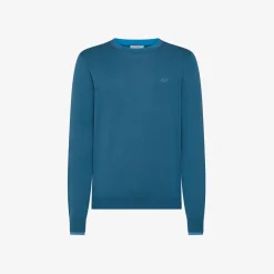 Discount Maglia in cotone avio scuro Uomo Maglie