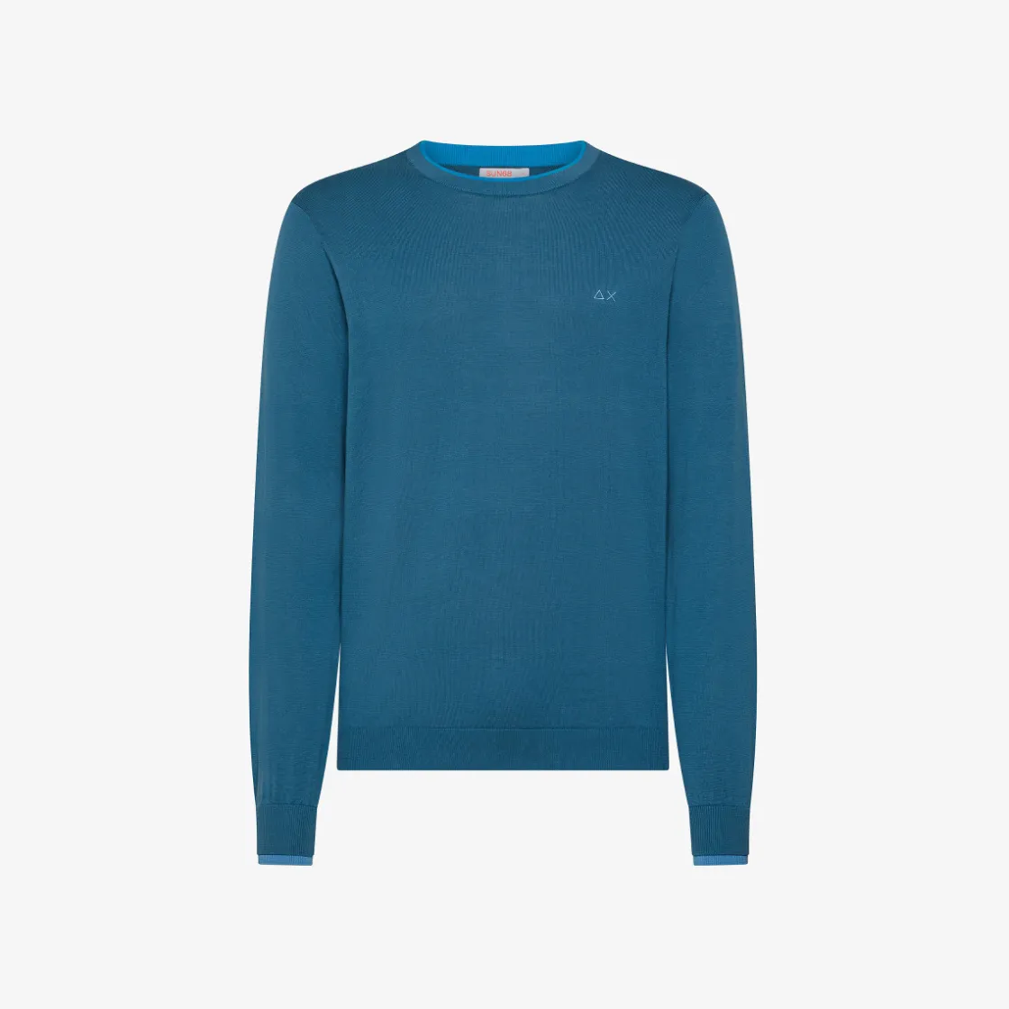 Discount Maglia in cotone avio scuro Uomo Maglie