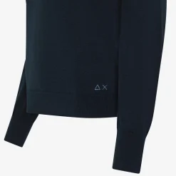 Online Maglia in cotone blu navy Donna Maglie