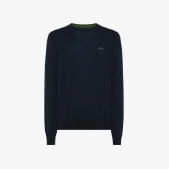 Best Maglia in cotone blu navy Uomo Maglie