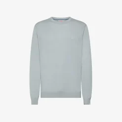 Hot Maglia in cotone grigio chiaro Uomo Maglie