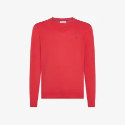 Clearance Maglia in cotone rosso Uomo Maglie