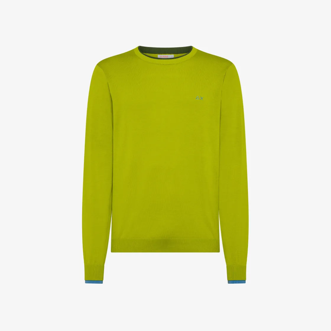 Outlet Maglia in cotone verde oliva Uomo Maglie