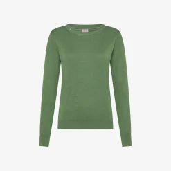 Clearance Maglia in cotone verde salvia Donna Maglie